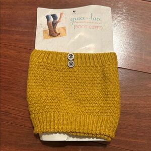 Grace & Lace Boot Cuffs with Button Accents